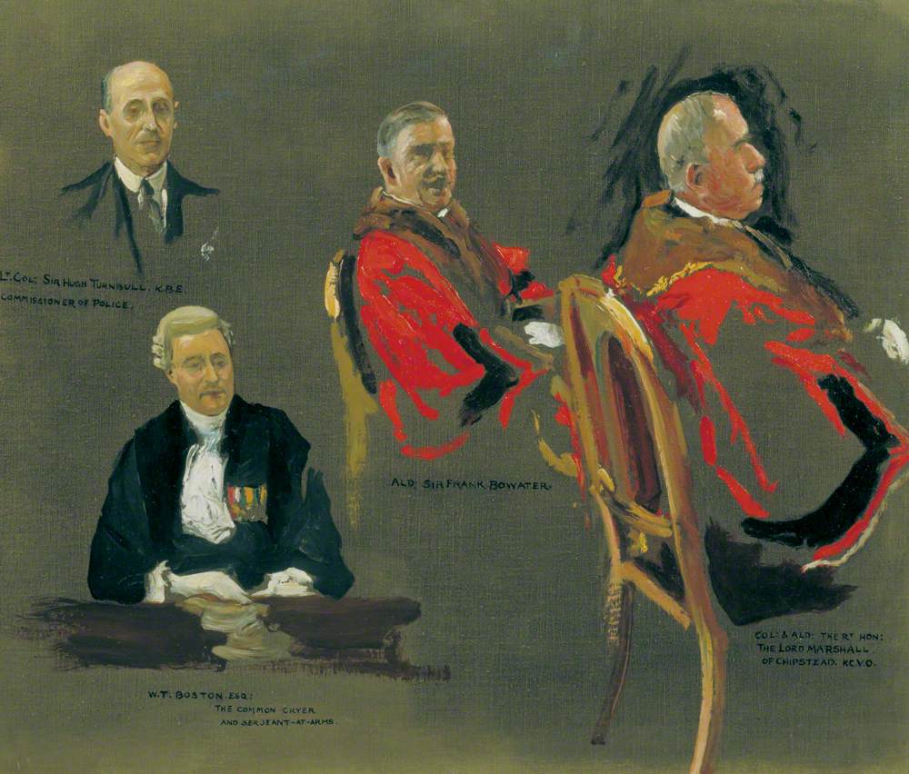 Sir Frank Bowater, W. T. Boston, Sir Hugh Turnbull and Lord Marshall of Chipstead
