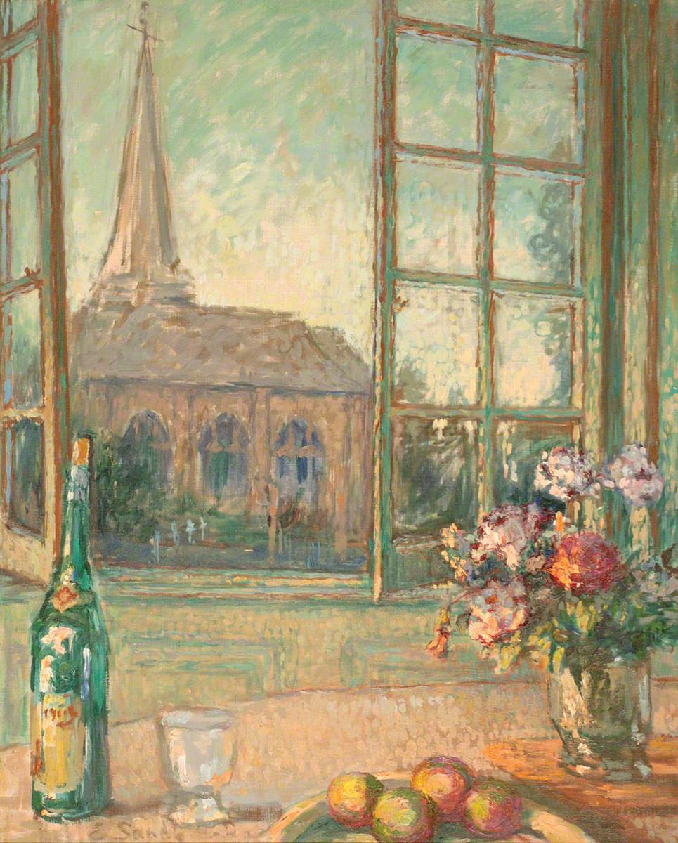 Auppegard Church from the Château, France