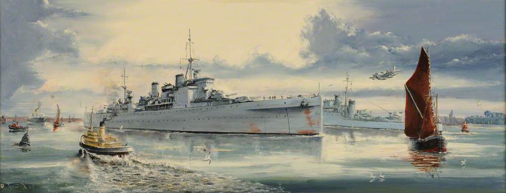 HMS 'London', Coming Home, 6 November 1945