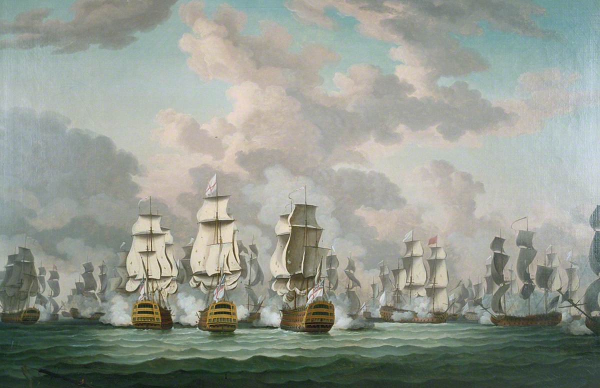 Lord Rodney Breaking the French Line off Dominica, 12 April 1782