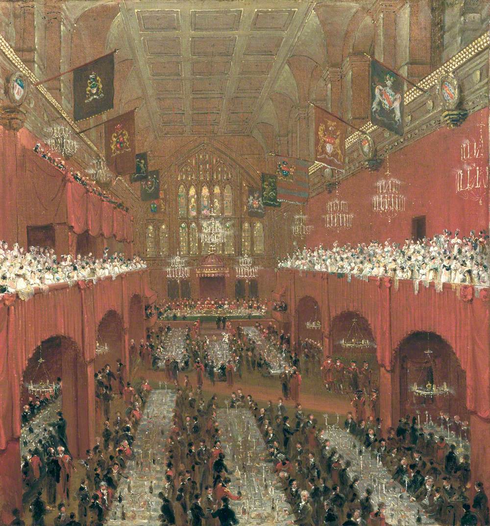 Banquet at the Guildhall to the Prince Regent, the Czar of Russia and the King of Prussia, 18 June 1814 (The Allied Sovereigns Banquet)