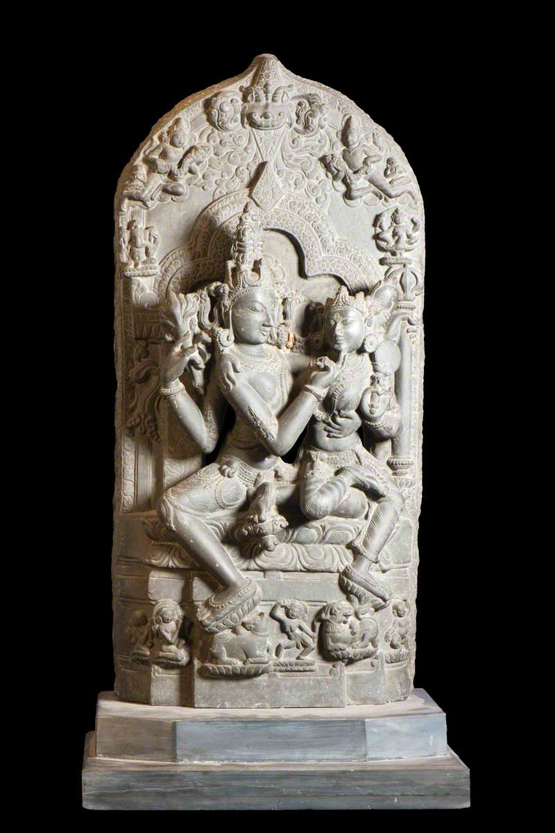 Hindu God, Shiva and His Consort Parvati