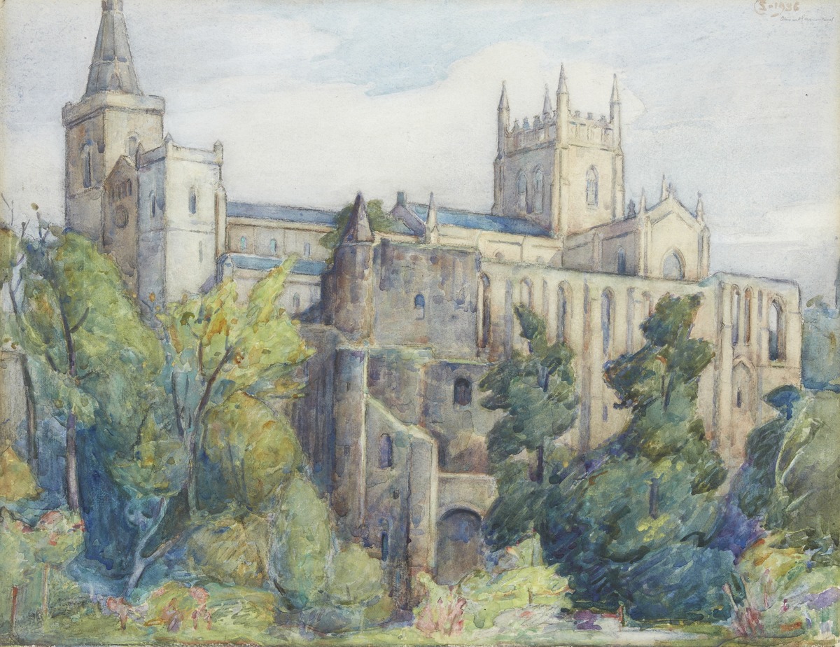 Dunfermline Abbey and Palace from the Gardens