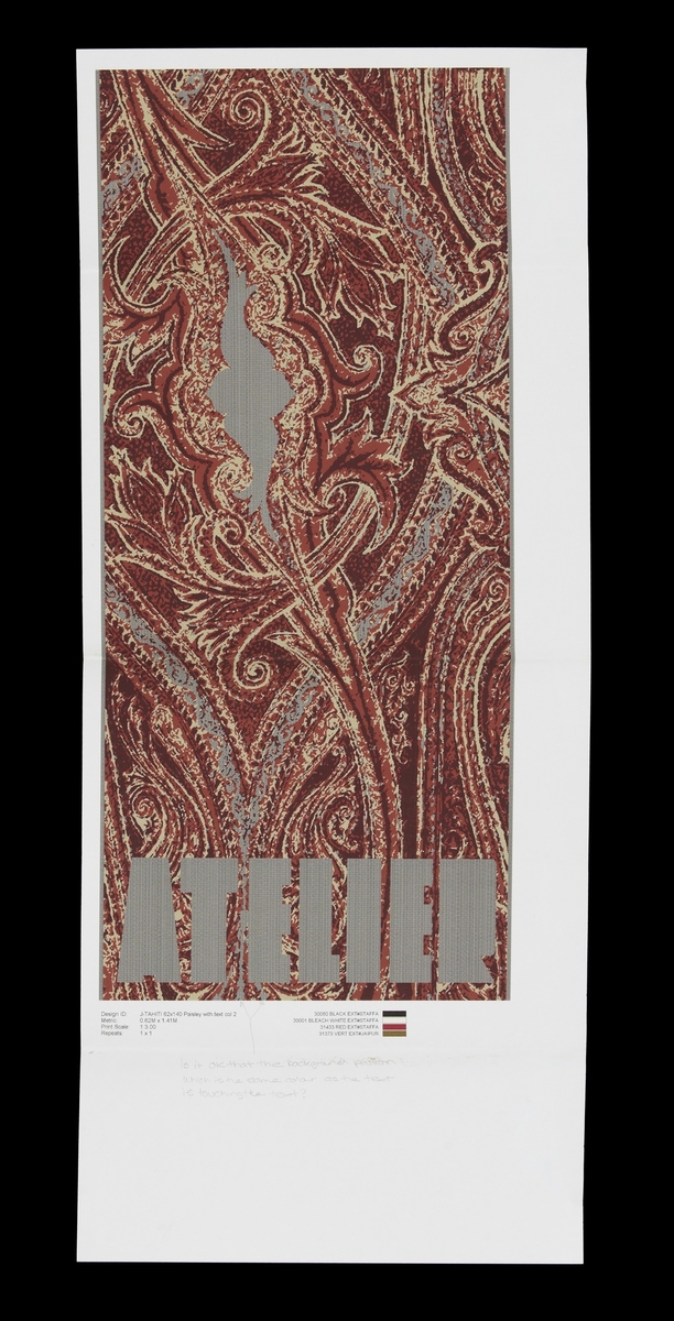 Design for 'Paisley Scarf'