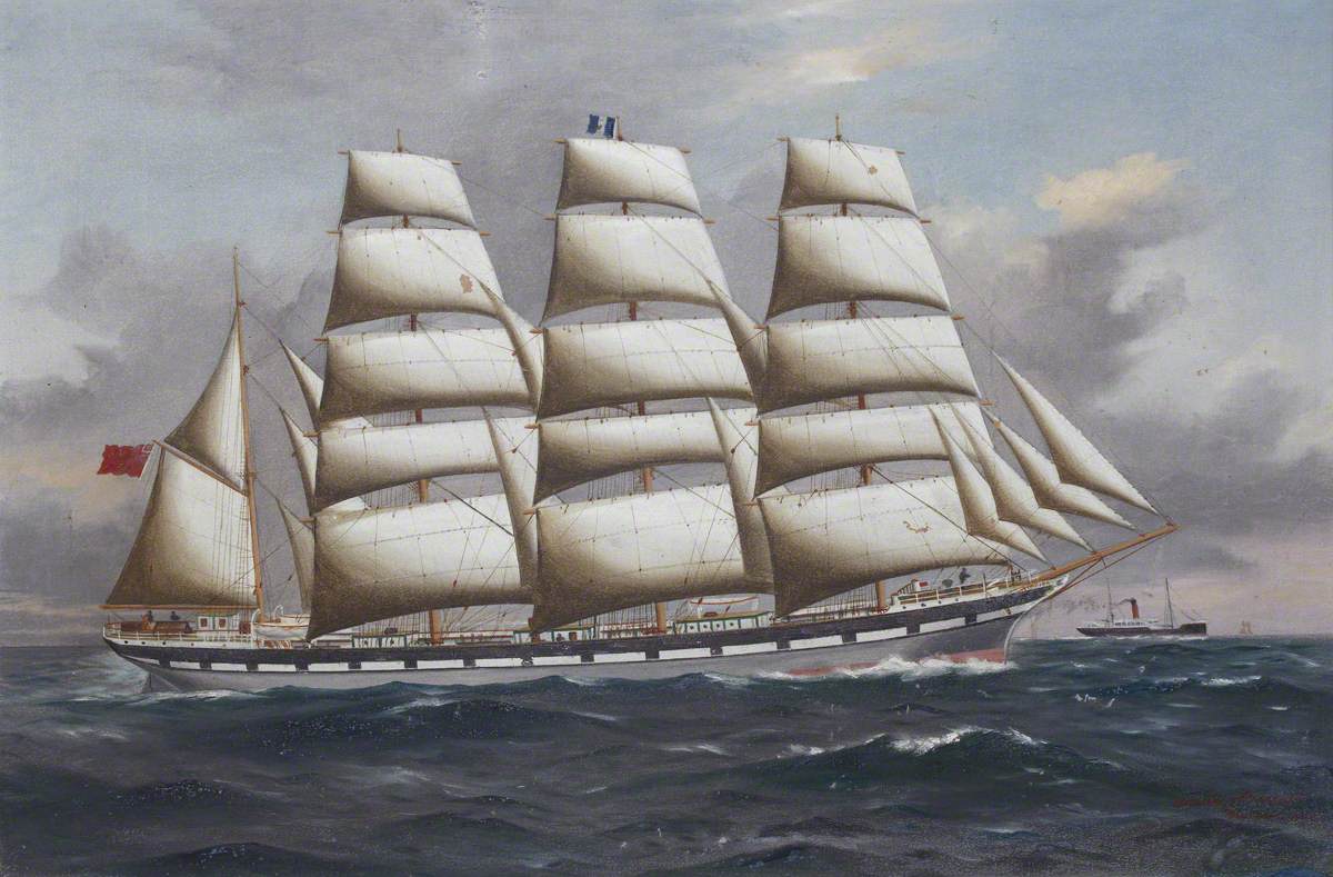 'Vimeria' under Full Sail