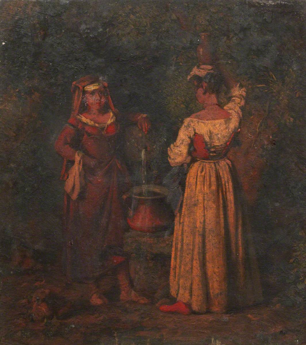 Two Women Gathering Water