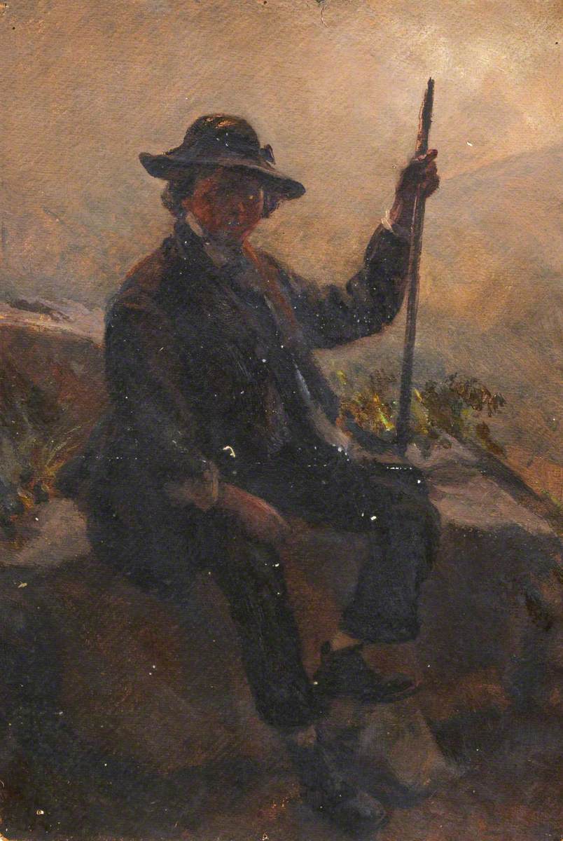 Portrait of a Man with a Stick