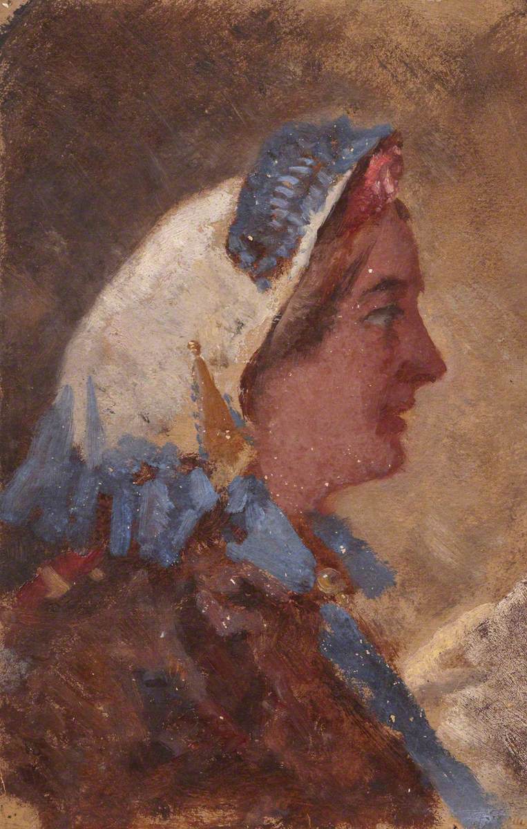 Portrait of a Woman in Profile