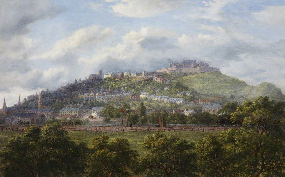 A View Of Stirling From The Railway 