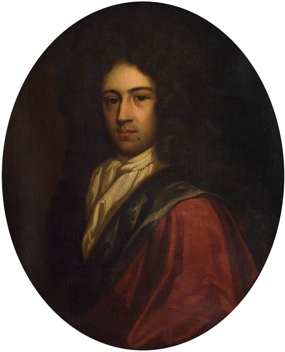 Portrait of a Young Man Wearing a Red Gown