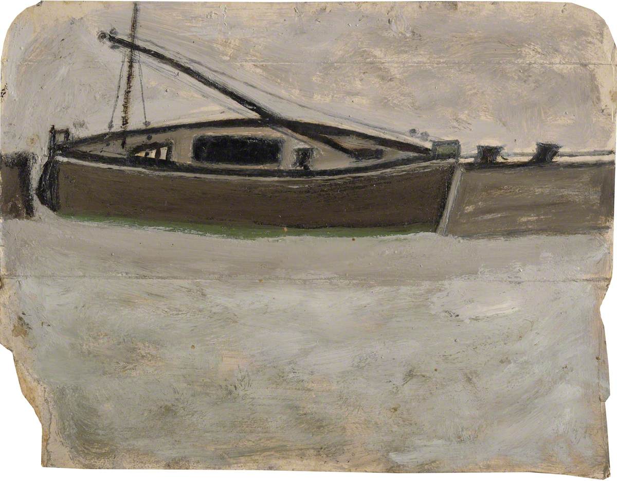 Fishing Boat with Mast Steeped