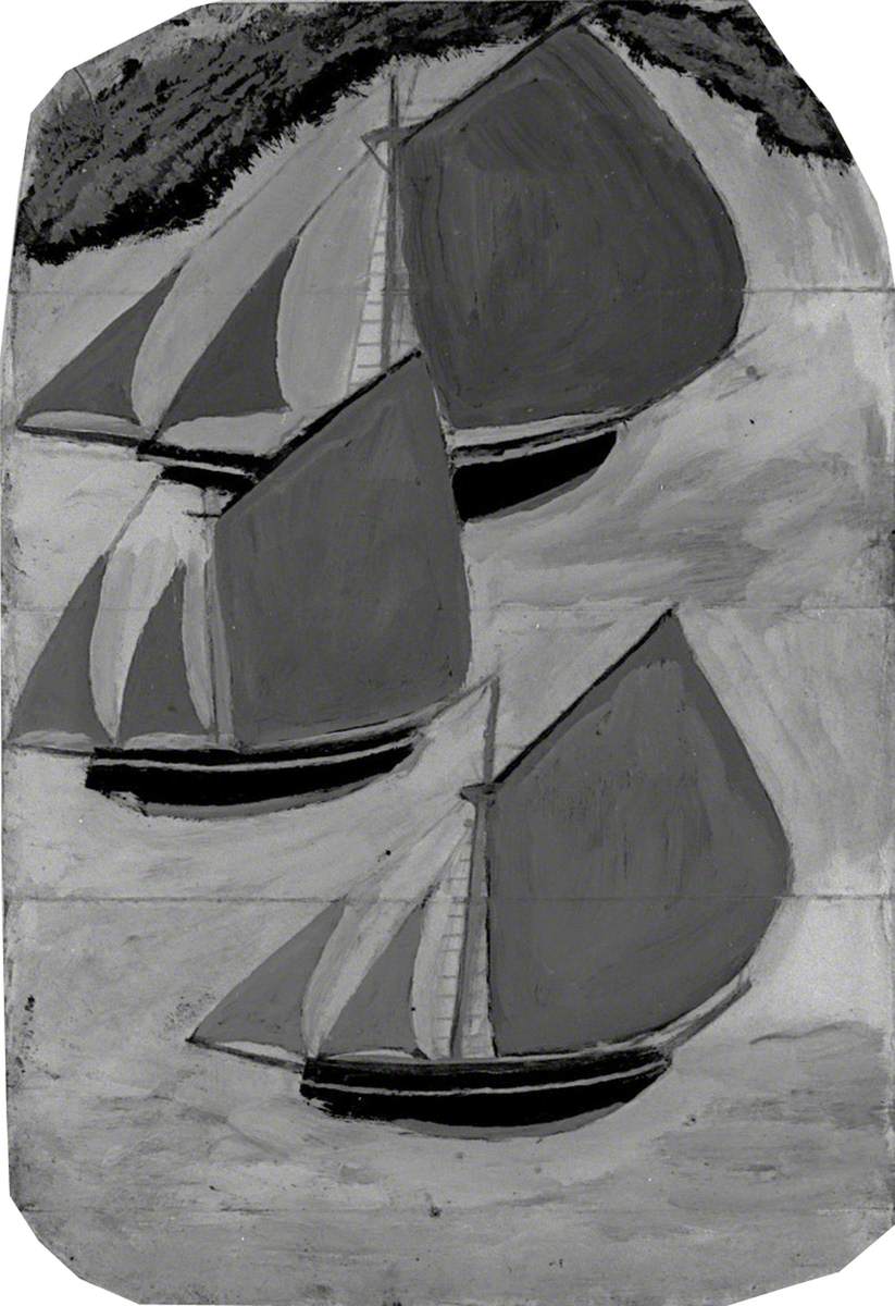 Three Grey-Sailed Ships