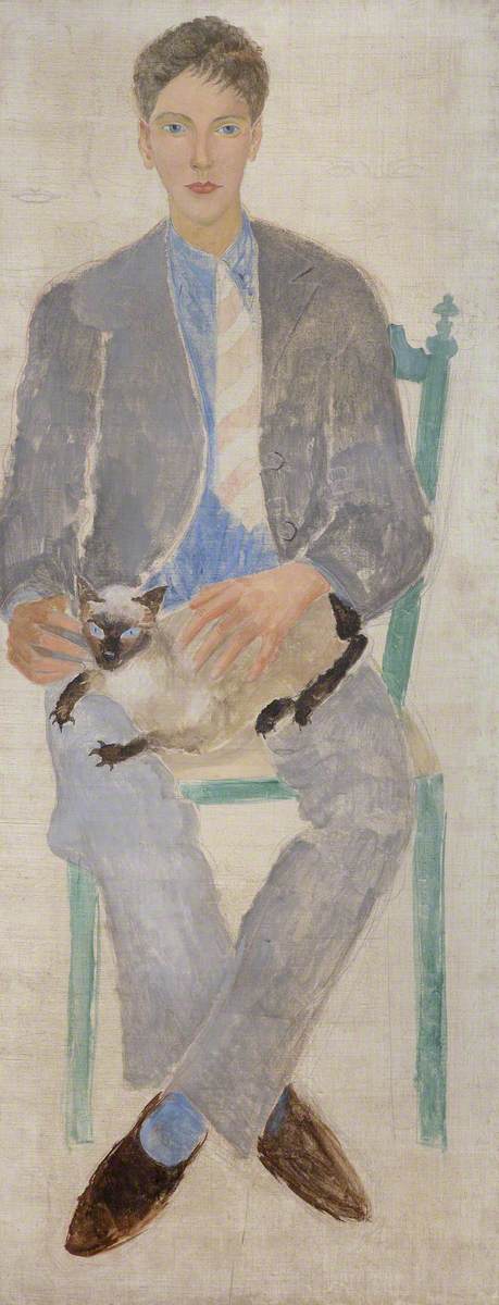 Boy with a Cat (Jean Bourgoint)
