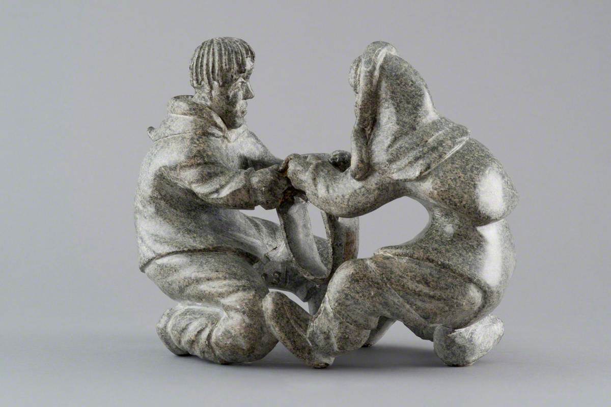 Man and Woman Stretching Skin Art UK