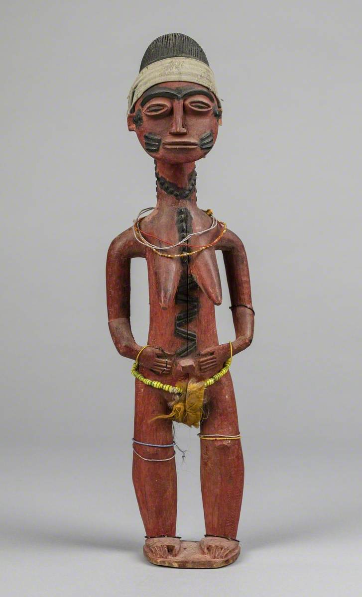 Female Figure Wearing Beads*