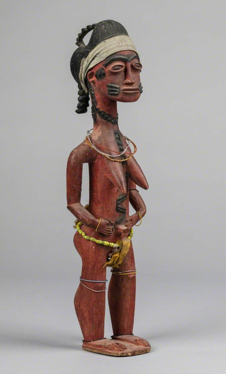 Female Figure Wearing Beads*