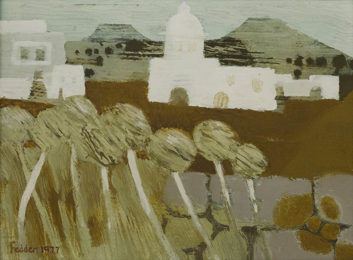 White Church in a Landscape