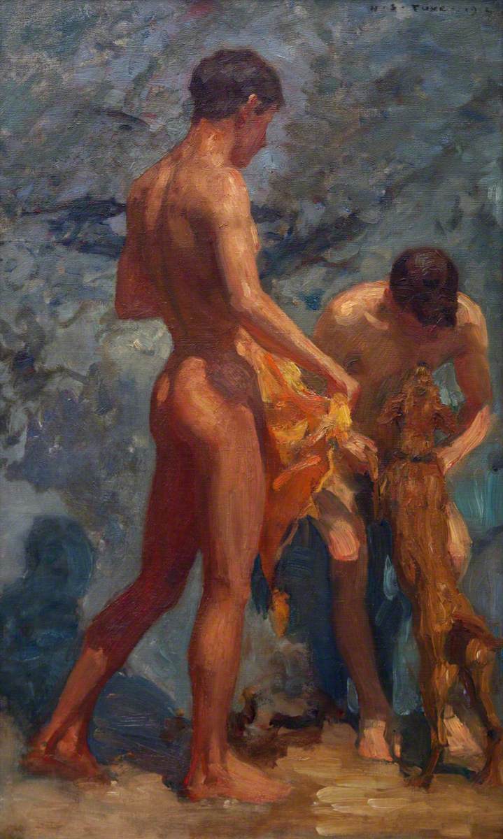 Study of Bathing Boys