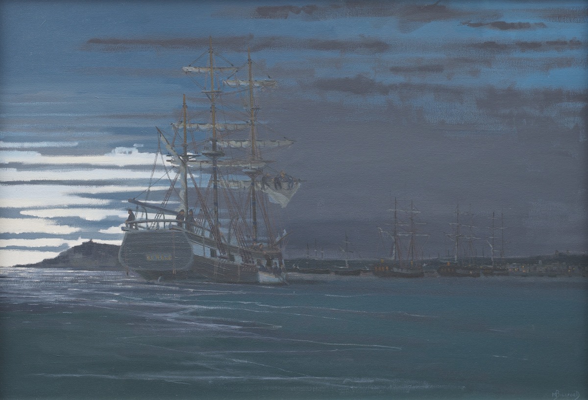 Home Waters – His Majesty's Survey Ship 'Beagle' Anchored in Falmouth Harbour, Dawn, 3rd October 1836