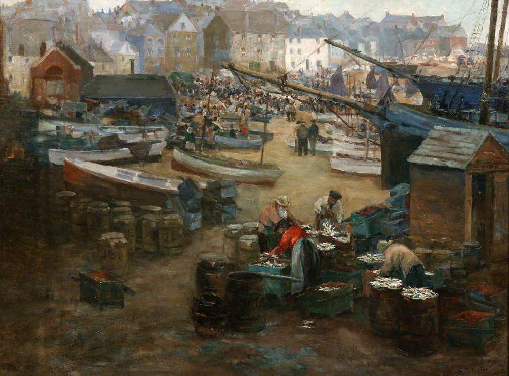 Packing Fish, St Ives Harbour