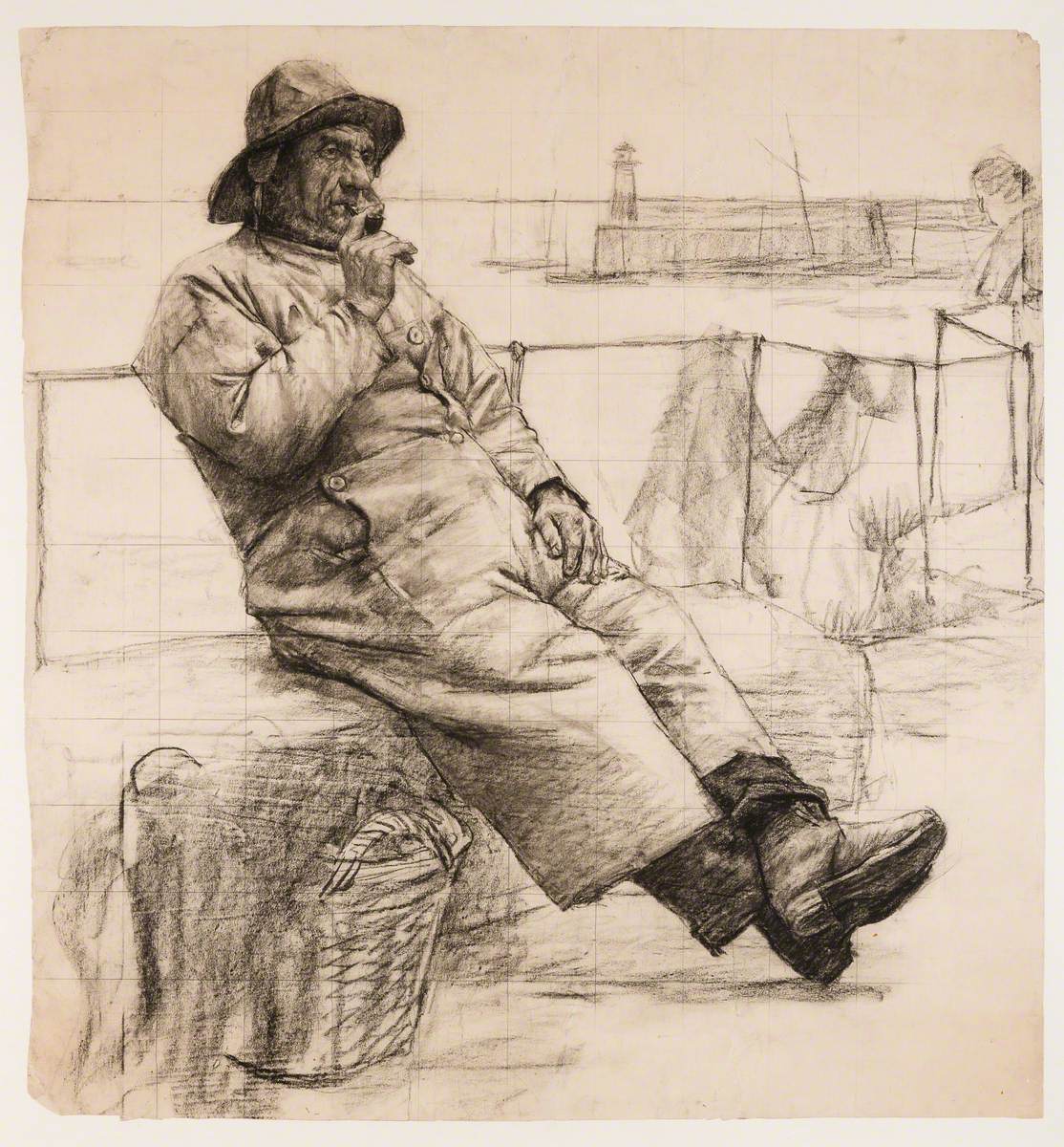 Fisherman Smoking a Pipe