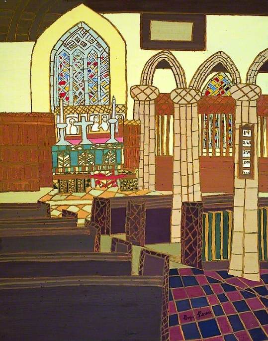 Interior of St Ia Church, St Ives