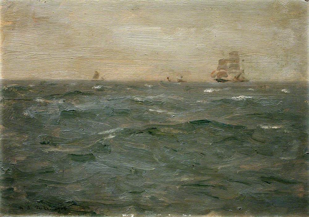 Seascape with Sailing Craft