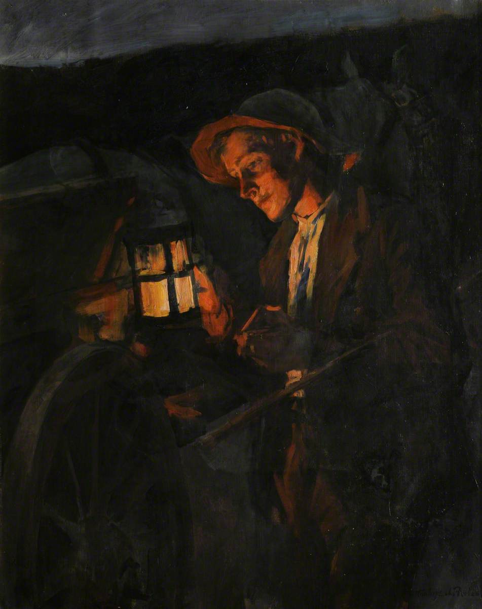 Study for the Carter in 'The Lighting Up Time'