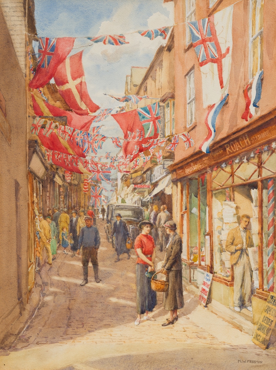 Fore Street St Ives, Jubillee Celebration, 1935, George V