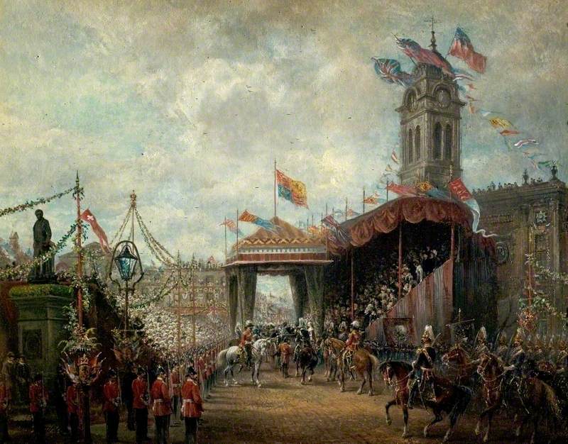 Market Place (The Royal Visit, Derby, 21 May 1891)