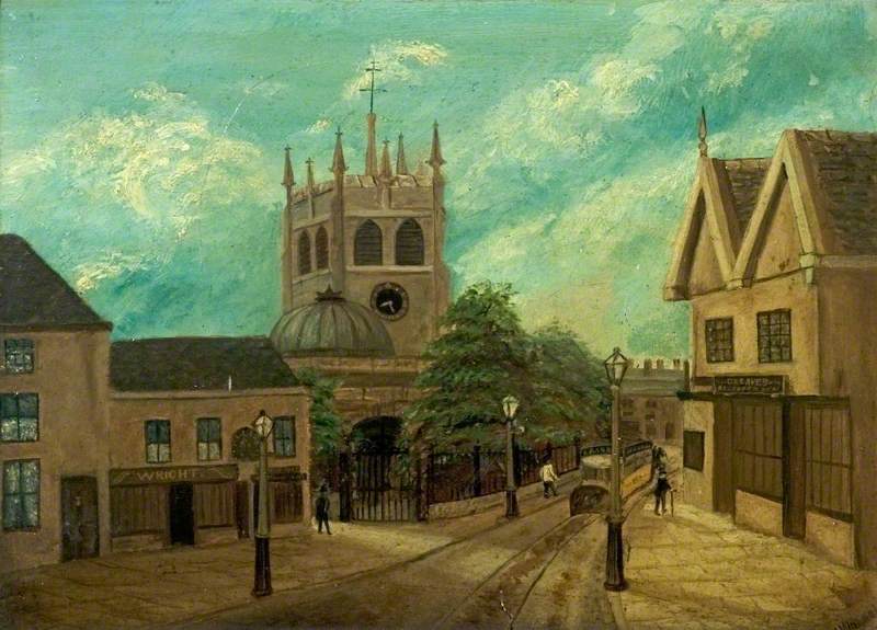 Old St Werburgh's Church, Derby, from Friargate