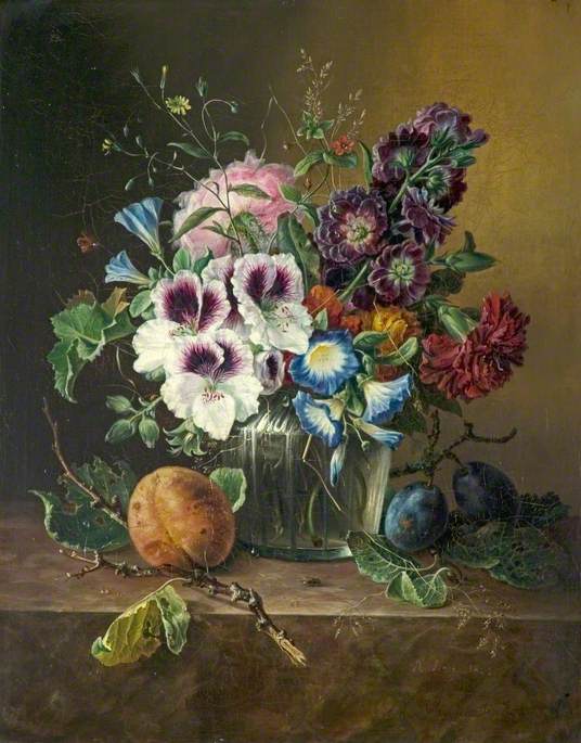 Still Life, Fruit and Flowers