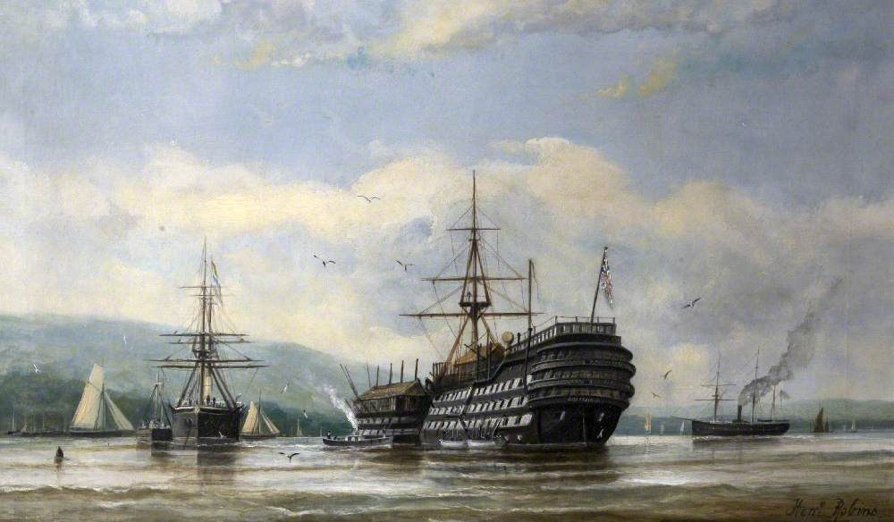HMS 'Britannia' and 'Hindostan'