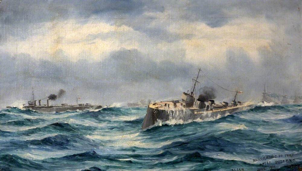 First Battle Cruiser Squadron Returning from Jutland, June 1916