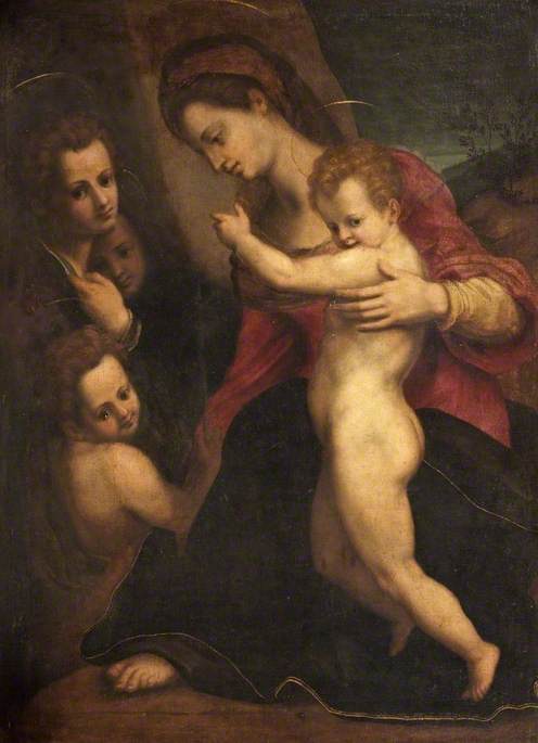 Madonna and Child with St John