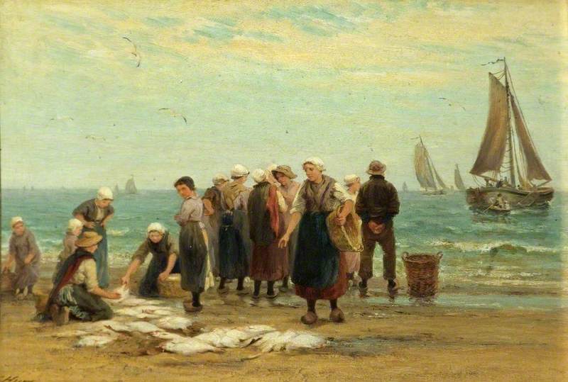 Fisherwomen at Scheveningen, Holland