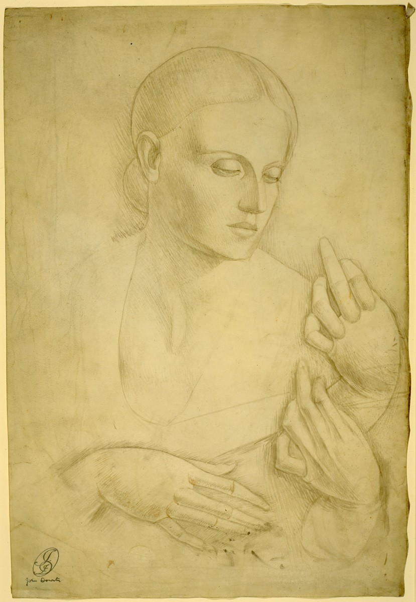 Woman with a Guitar, Study