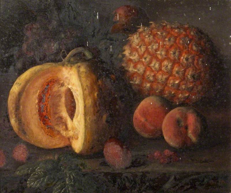 Still Life with a Pumpkin and a Pineapple