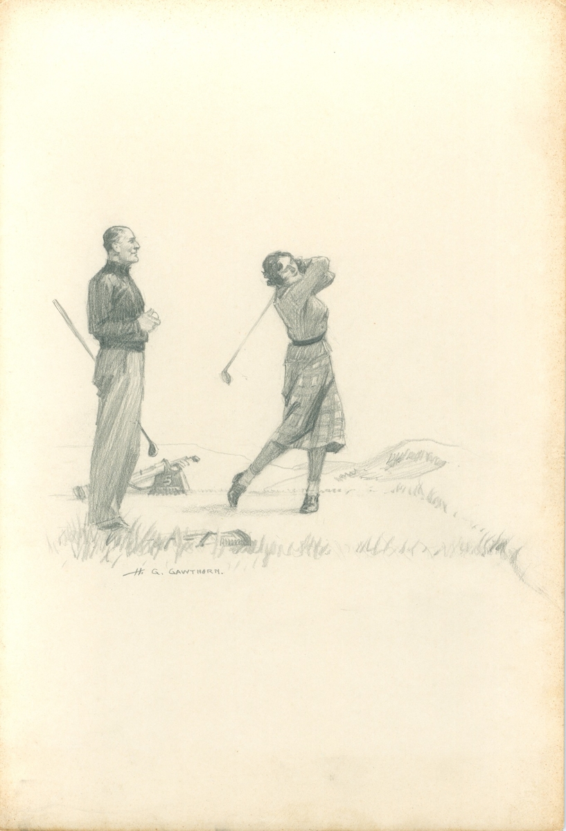 Couple Playing Golf
