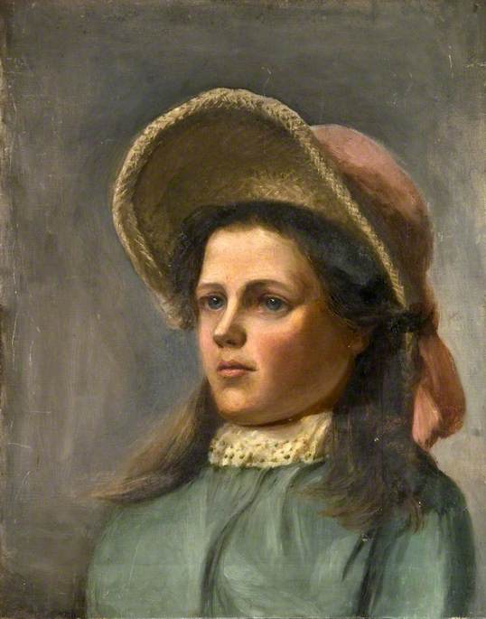 Portrait of a Young Girl in a Bonnet