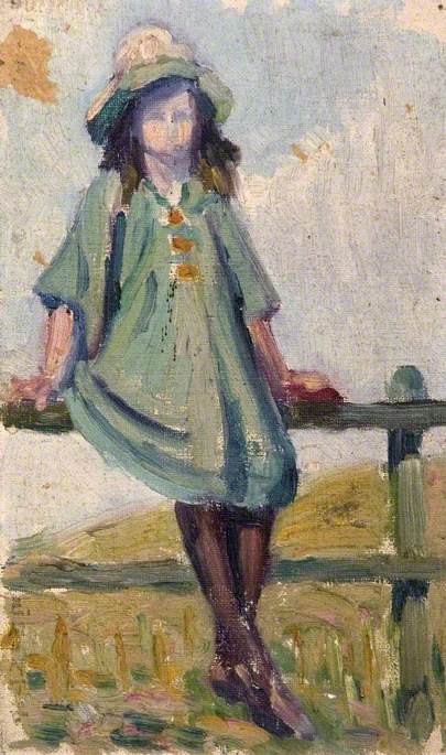 Portrait of a Girl in a Green Hat