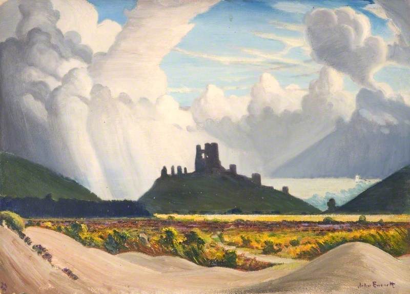 Corfe Castle, Dorset, with an Imaginary Background
