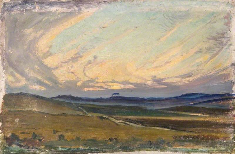 Dorset Landscape with Evening Sky