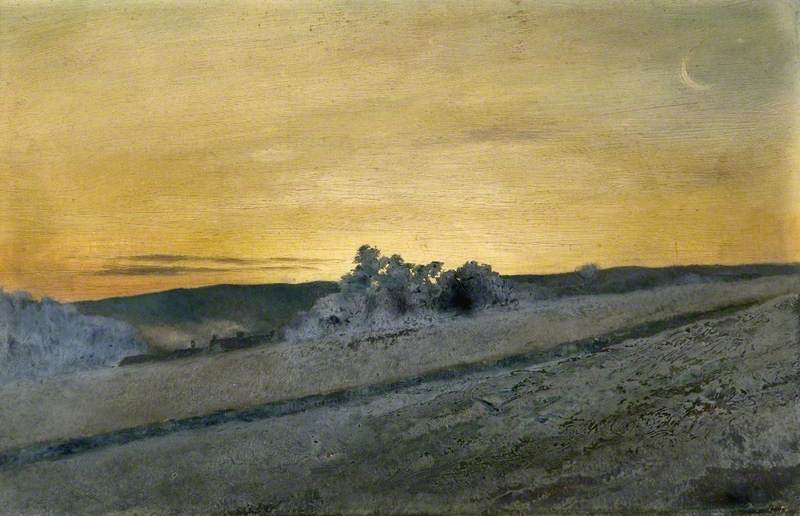 Sketch of Hills at Evening