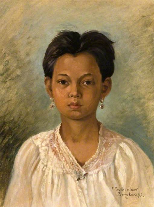 Portrait of a Siamese Girl
