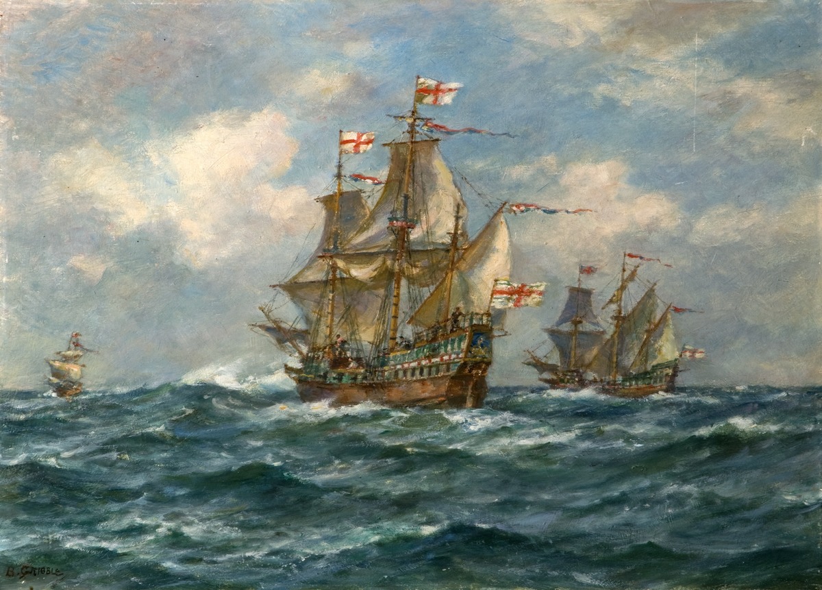 The Golden Hind sails on her great enterprise 13th December 1577