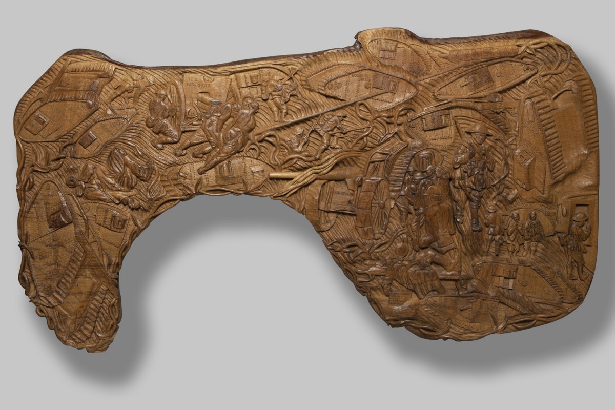 Wooden Carving – Cambrai Day, 20th November 1917