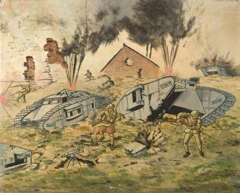 First World War Battle Scene