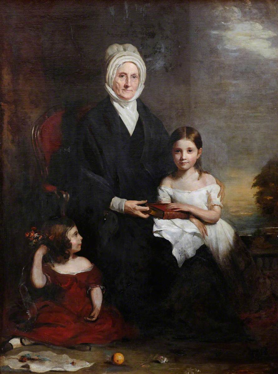 Elizabeth Cheape of Rossie (1768–1857), and Her Granddaughters (Elisabeth Dalyell, 1812–1865 & Annetta Louisa, 1738–1811)