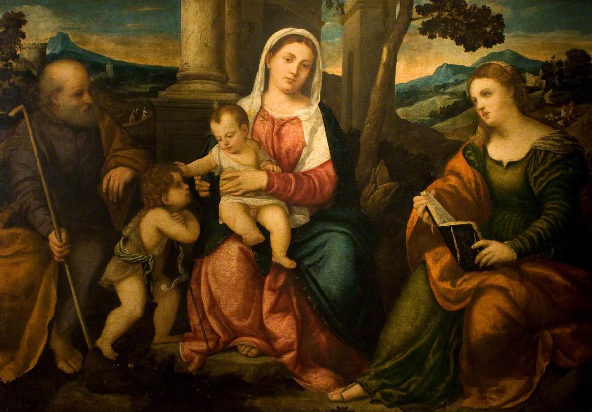 The Holy Family with the Young John the Baptist and Saint Catherine of Alexandria